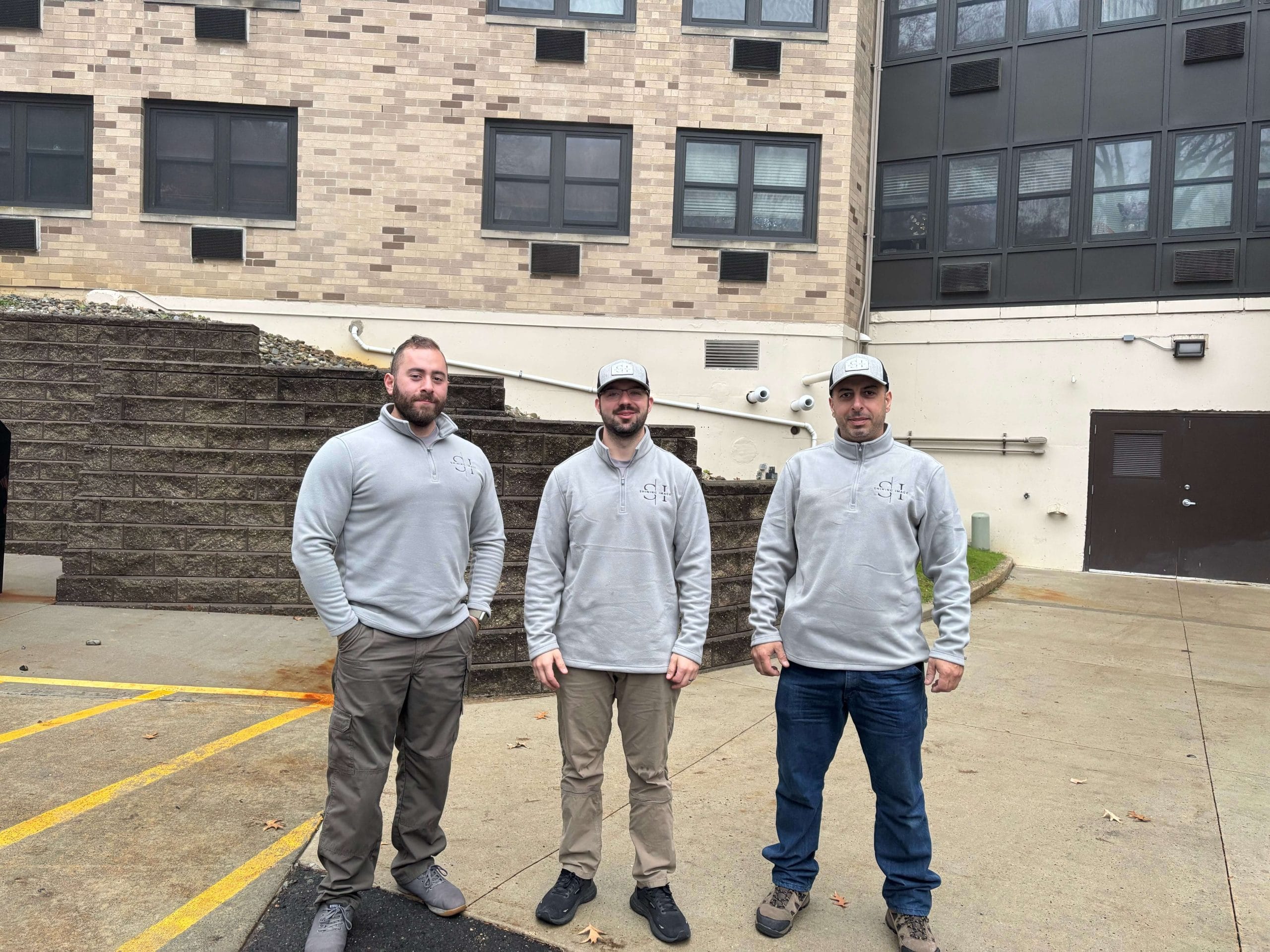 Shining Image team at a commercial property